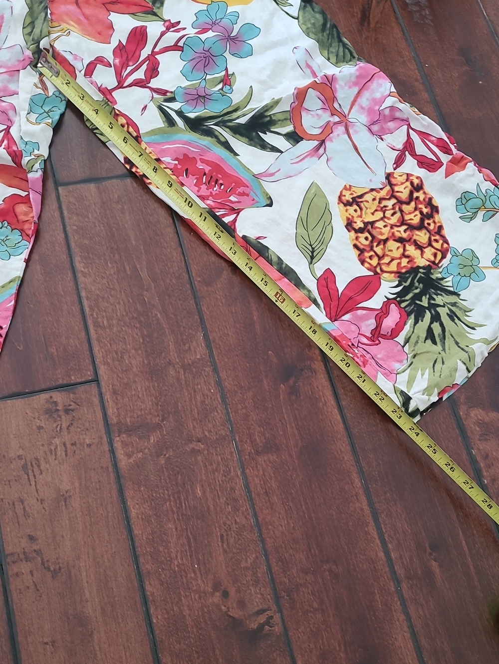 Tahari Tropical Fruit Linen Pants Size XL - Picture 10 of 10